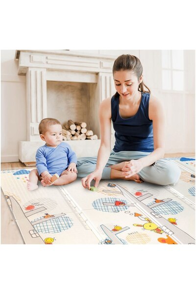 SOLTOY Extra Thick Thermal Play Mat 200 x 180 cm x 1 cm, World SOLTOY®, Waterproof, Foldable