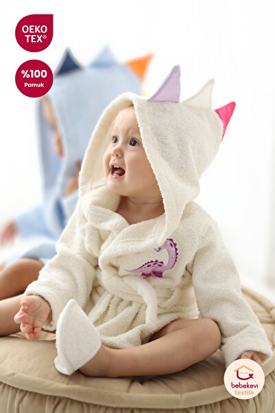 Bebekevi %100 Pamuk OEKO-TEX® Sertifikalı Dinozor Desenli Yeşil Mini Bebek Bo...