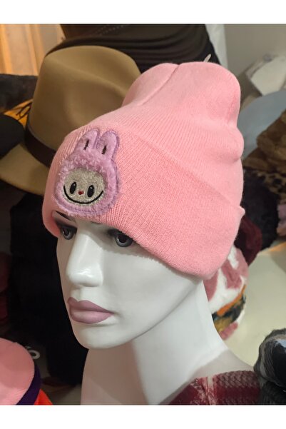 kuru Labubu Figured Colorful Children's and Youth Beanie - Warm Winter Knitwe...