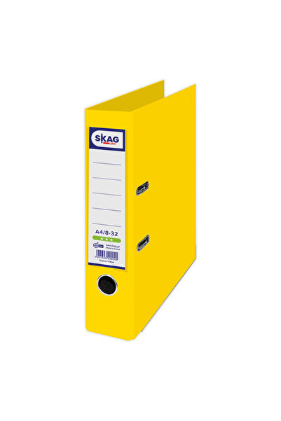 Skag Economy PP A4 8 cm yellow biblioraft