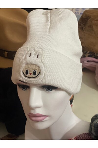 kuru Labubu Фігурна кольорова шапка для дітей та підлітків - Тепла зимова три...