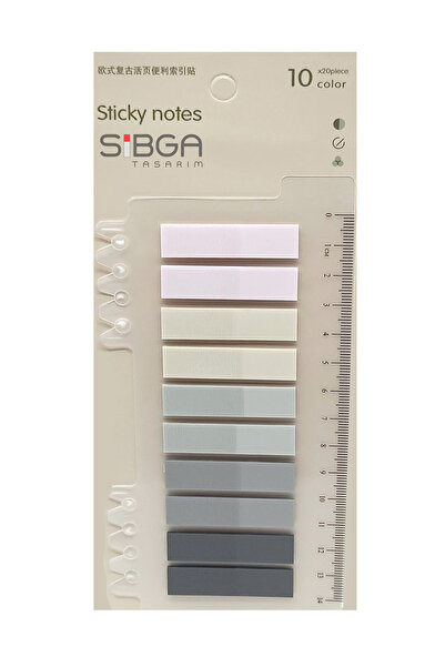 sibga tasarım 6 adet 1200 yaprak Postit Post-it Post It. Kitap Ayracı Ayraç Postit Sticker Not Kağıdı