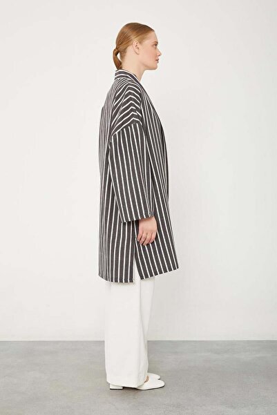 Levidor Σετ κιμονό με μοτίβο μαύρο ριγέ