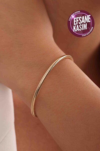 Gianfranco 14 Ayar Altın Esnek Bilezik