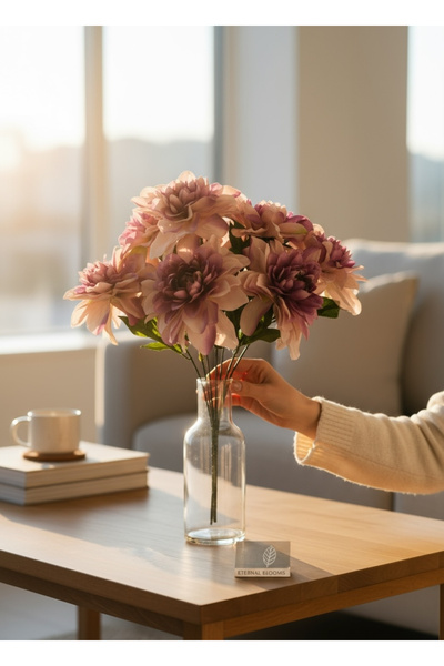 Nettenevime Artificial Flower Lilac 7-Piece Star Flower Bunch 40*30cm