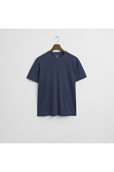 Gant Erkek Lacivert Regular Fit Bisiklet Yaka T-Shirt