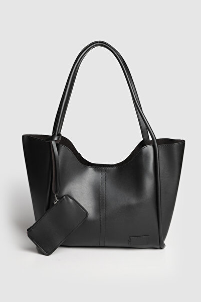 La La'Graccio Paris Geantă de umăr Lagraccio Paris pentru femei, cu portmoneu, neagră