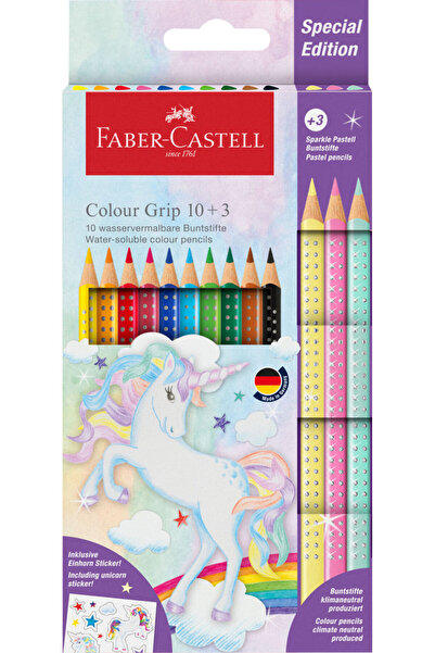 Faber Castell Creioane colorate Faber-Castell 10 + 3 Cul Grip 2001 unicorni
