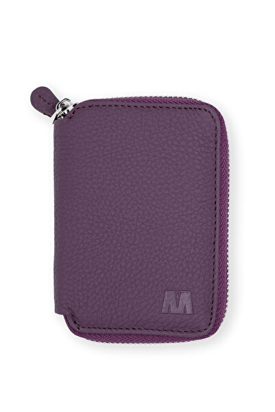MFT Leather Design Portofel Lotus din piele unisex - Floether Matte Purple, 1616