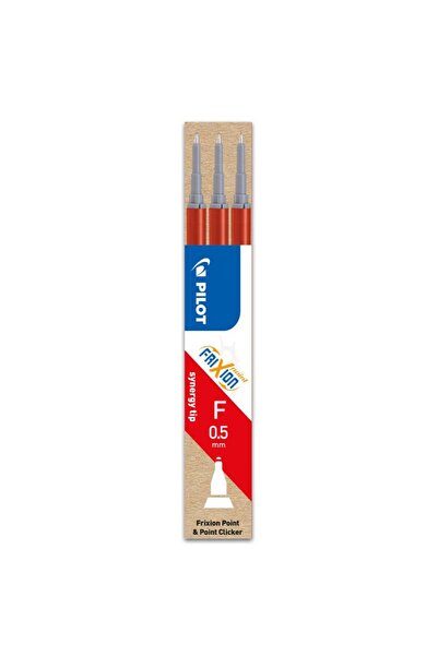 Pilot Rezervă roll-on Frixion Point 0.5 mm, set 3 bucăți, roșu