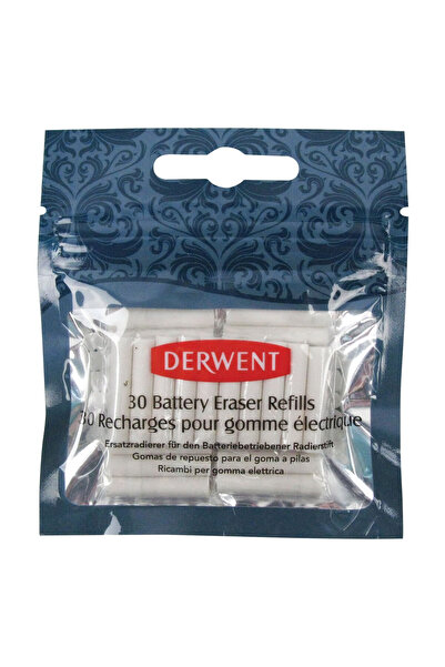 Derwent Set of 30 refills for Professional electric eraser (2301931) white