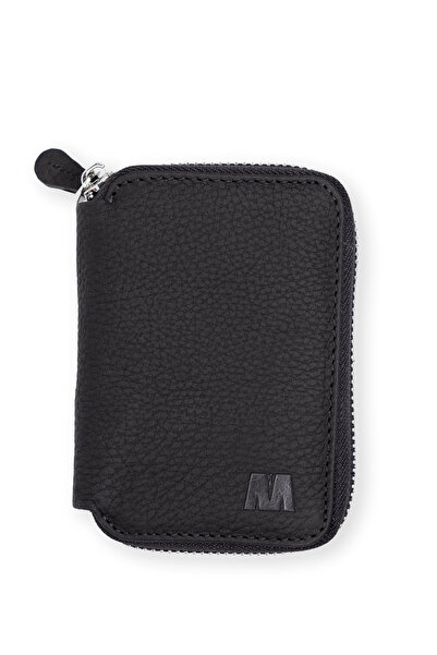 MFT Leather Design محفظة جلدية سوداء للجنسين - LOTUS Genuine Flother Mat(1616)