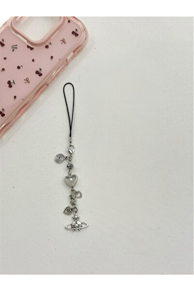 sleyshop Gothic Spider Saturn Star Phone Lanyard Phone Charm Phone Decoration Bag Charm Bag Ornament