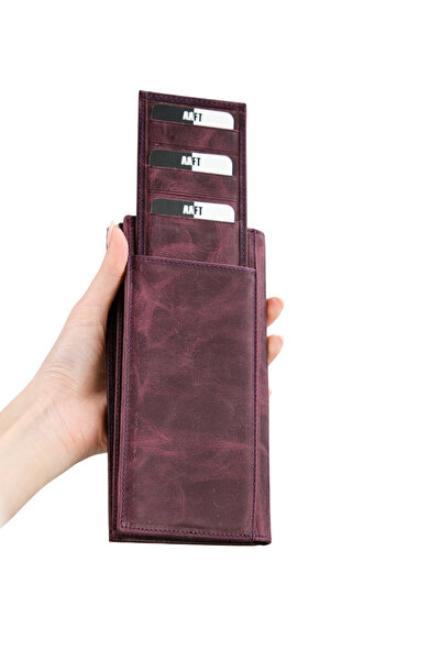 MFT Leather Design Lilyum 7286 Шкіряний унісекс гаманець з відділенням для те...