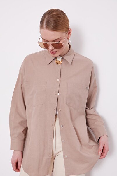 Levidor Vizon Dokulu Pamuk Gömlek