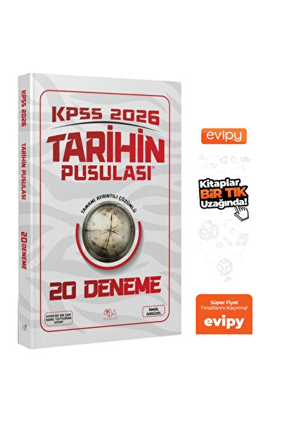 Genel Markalar CBA Yayınları 2026 KPSS Tarihin Pusulası 20 Deneme Çözümlü - İ...