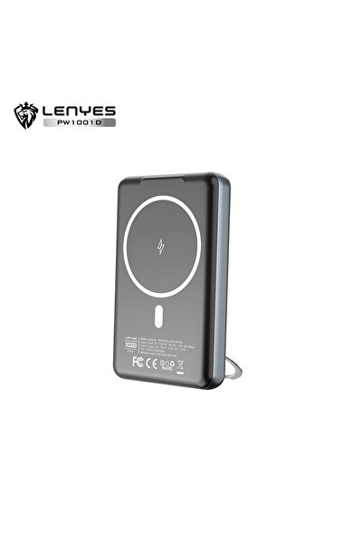 Lenyes PW1001D Wireless Powerbank PD 22.5W Gray