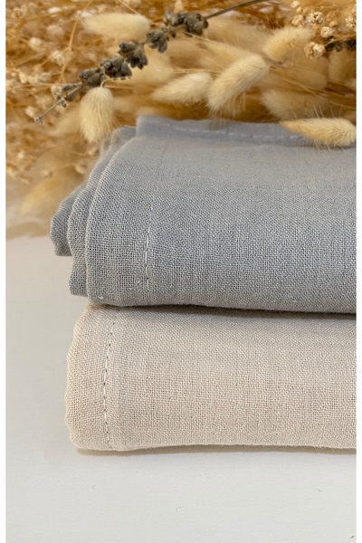 Vita Cherie مجموعة من 2 بطانية أطفال من الموسلين |   100x100 سم |   100% قطن ...