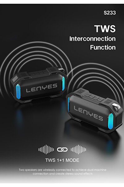 zealot LENYES S233 Portable Bluetooth Speaker