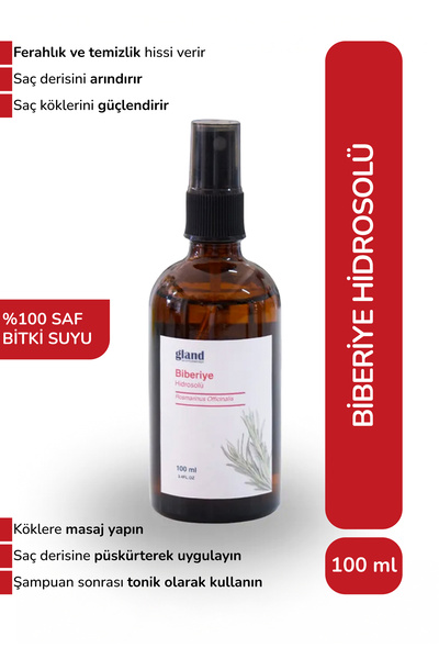GLAND Aromaterapi Biberiye Hidrosolü - Rosmarinus Officinalis 100 ml
