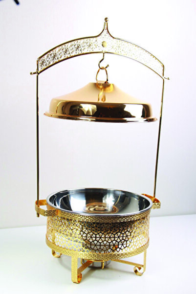 Generic Buffet warmer for heating food, 9L, gold