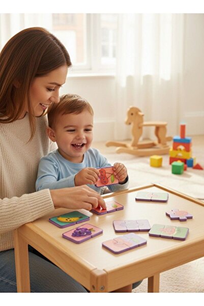 Tinyup 2-3 قطع 8 أجزاء من لغز إيفا المغناطيسي القابل للفصل، فواكه