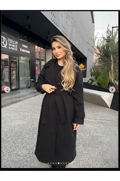 Italy Moda Misty Coat -Black