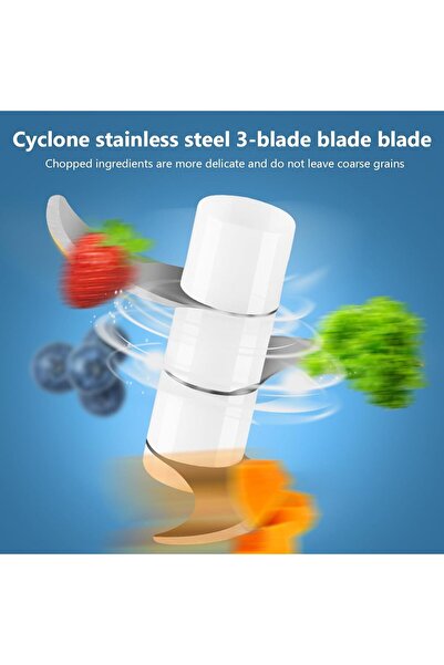 Zet Mini Tocător Electric 250 ml – Robot de Bucătărie Portabil Reîncărcabil Ajutor Rapid în Bucătărie