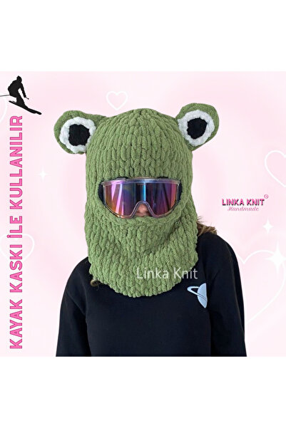 linka Kurbağa Kayak Maskesi & Balaclava, Kayak Kaskı Maskesi, Kask Kılıfı, Snowboard Maskesi