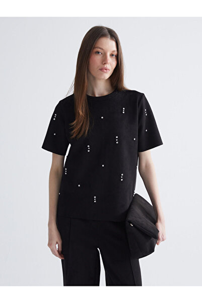 LC Waikiki Vizyon New Season Crew Neck Stone Blouse