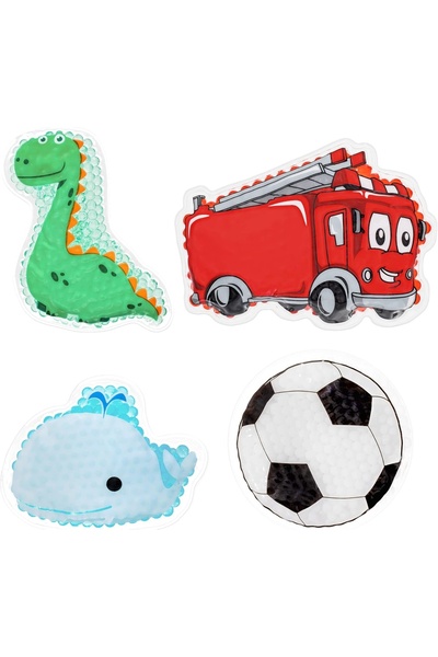 Navaris Comprese termice pentru copii, set de 4, calde/reci, reutilizabile, a...