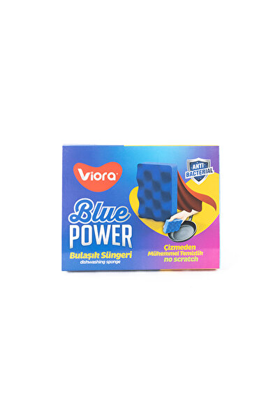 viora Bulaşık Süngeri BLUE POWER (anti bacterial)