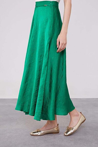 Levidor Benetton Краш Сатен Спідниця - Шикарна і Зручна