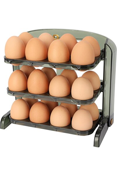 Belle Vous Organizator de ouă pentru frigider, 24 de ouă, 3 niveluri, 23 x 11...