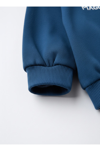 Magu Boy's Cotton Navy Blue and Friends Printed Sweatshirt Tracksuit Set