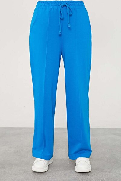 Levidor Eyelet Detailed Saks Pants - Elastic Waist