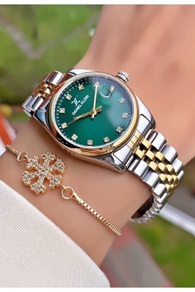 Daniel Klein Marka Gümüş Renk 2 Yıl Garantili Kadın Kol Saati - Bileklik Hediyeli