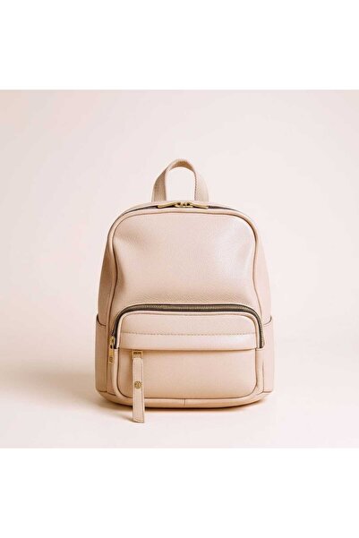 Daisy Bag Co. Faux Leather Women's Backpack - Stylish Casual Model with Zipper