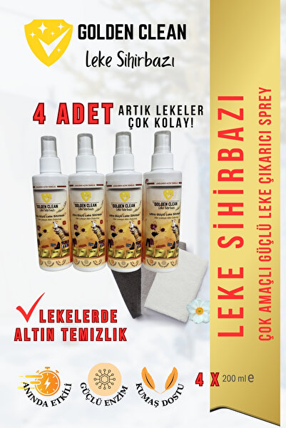 Golden Clean Leke sihirbazı 4 Adet