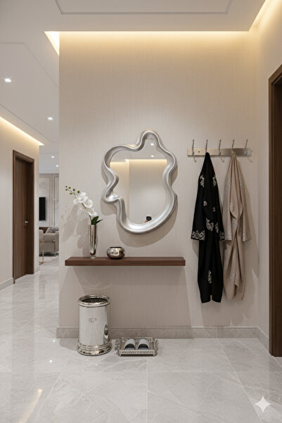 Generic An elegant mirror with a luxurious frame adds a touch of sophistication to any space. 67 x 49 cm