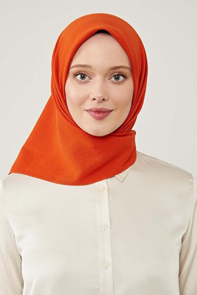 Levidor Cazz Square Πορτοκαλί βαμβακερό κασκόλ