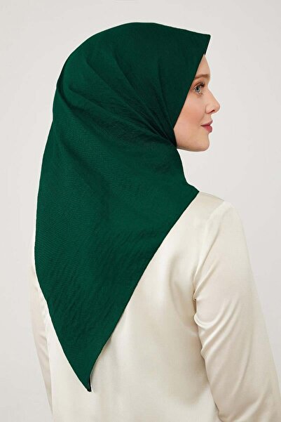 Levidor Σμαραγδένιο ίσιο πολυτελές βαμβακερό κασκόλ Cazz