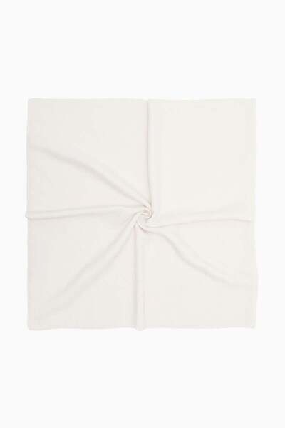 Levidor Εκρούνιστο λευκό κασκόλ από βαμβάκι Lux Cazz