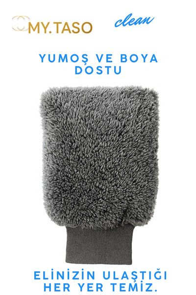 M.Y. TASO Mikrofiber Iç Kısımı Sungerlı Ve Astarlı Oto & Ev Yıkama Temizleme ...