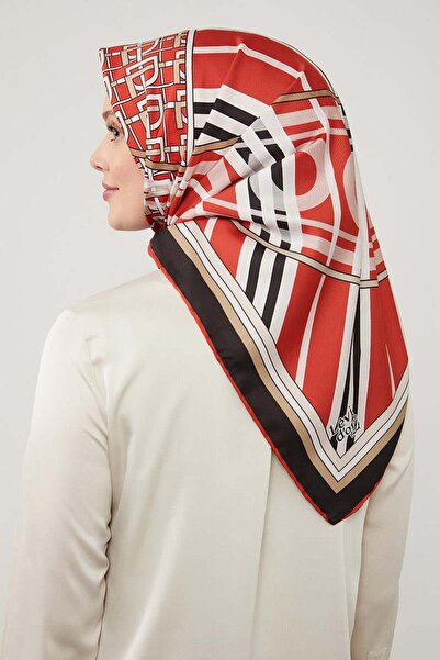 Levidor Trend Twill Red Scarf - Text Printed