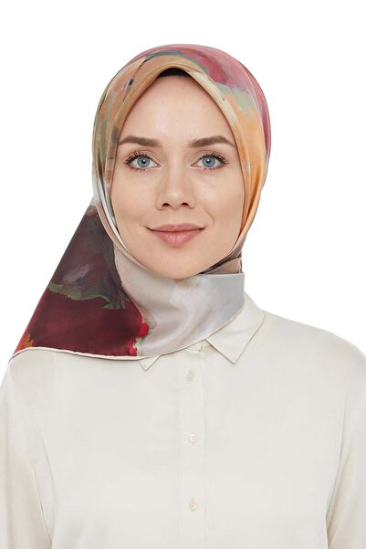 Levidor Red Twill Silk Scarf