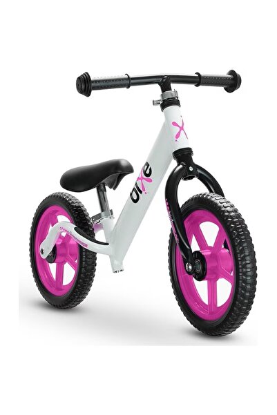 Bixe Bicicletă fără pedale Bixe, 12 inch, 2-5 ani, cadru din aluminiu, roz