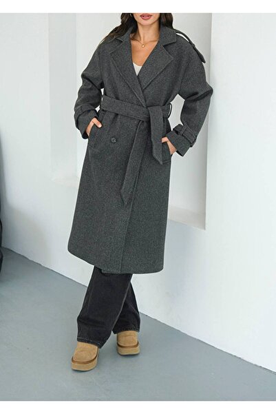 Chef d'atelier Palton premium de iarnă pentru femei, cu centură în talie