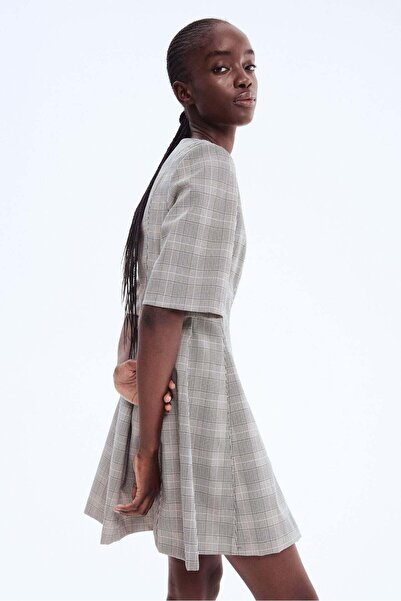 H&M Waisted twill dress