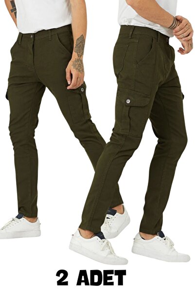 DAMGA JEANS Men's 2 Piece Daily Comfortable Trend Street Fashion Cargo Pocket...